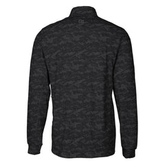 Detroit Lions  Cutter & Buck Throwback Logo Traverse Camo Print Stretch Quarter-Zip Pullover Top