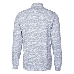 Chicago Bears  Cutter & Buck Throwback Logo Traverse Camo Print Stretch Quarter-Zip Pullover Top