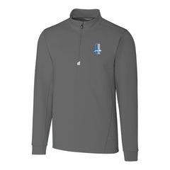 Detroit Lions  Cutter & Buck Throwback Logo Traverse Stretch Quarter-Zip Pullover Top