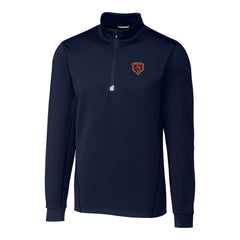 Chicago Bears  Cutter & Buck Throwback Logo Traverse Stretch Quarter-Zip Pullover Top