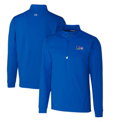 Seattle Seahawks  Cutter & Buck Throwback Logo Traverse Stretch Quarter-Zip Pullover Top