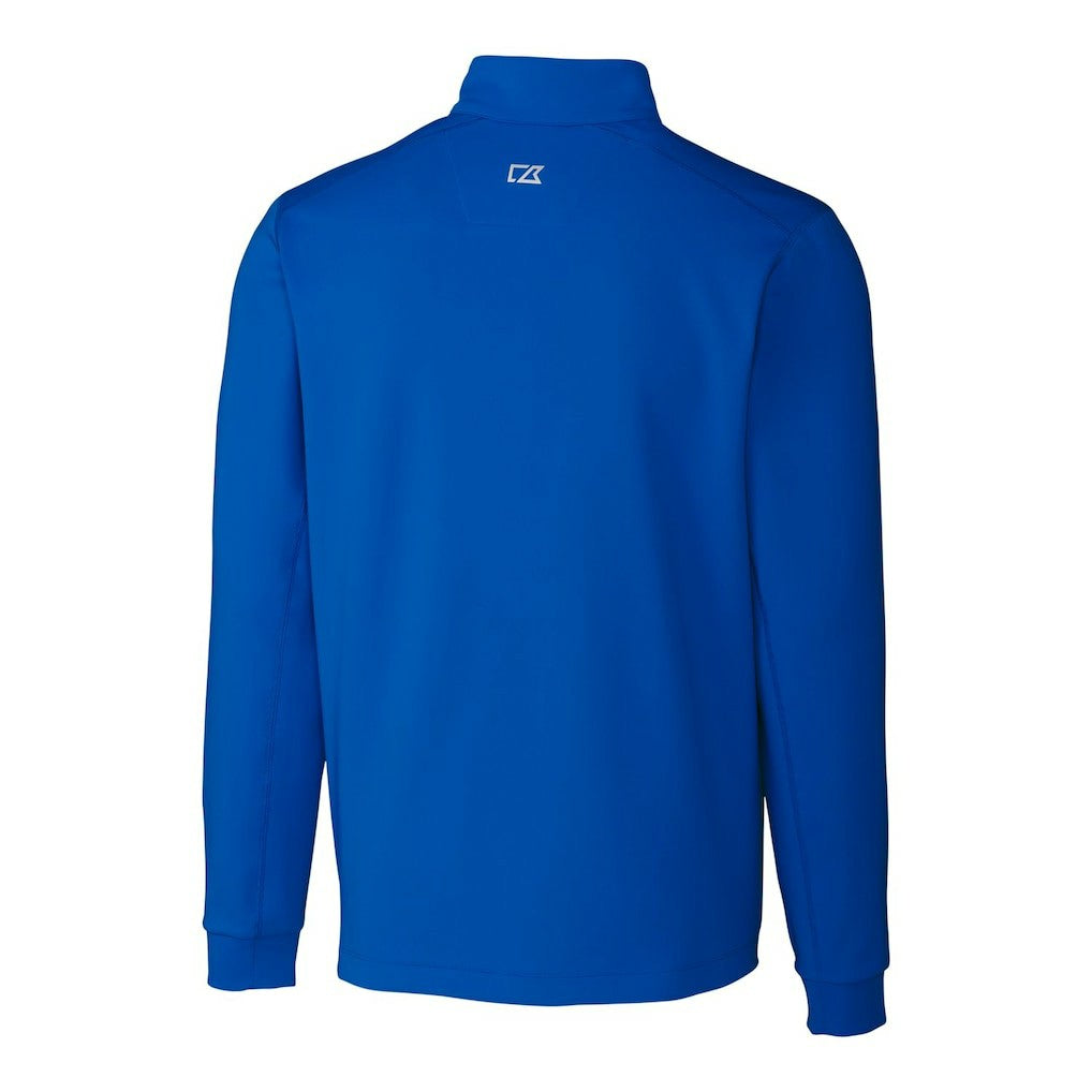 Denver Broncos  Cutter & Buck Throwback Logo Traverse Stretch Quarter-Zip Pullover Top