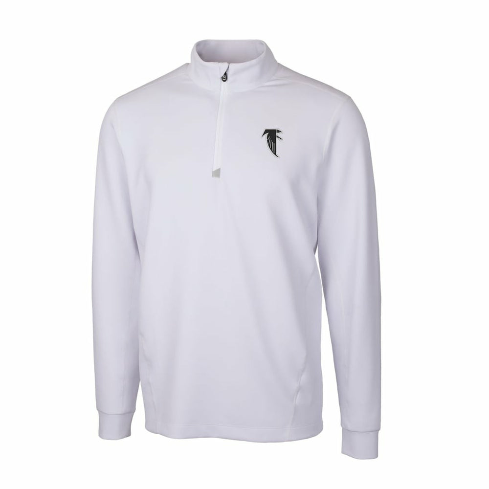 Atlanta Falcons  Cutter & Buck Throwback Logo Traverse Stretch Quarter-Zip Pullover Top