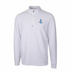 Detroit Lions  Cutter & Buck Throwback Logo Traverse Stretch Quarter-Zip Pullover Top