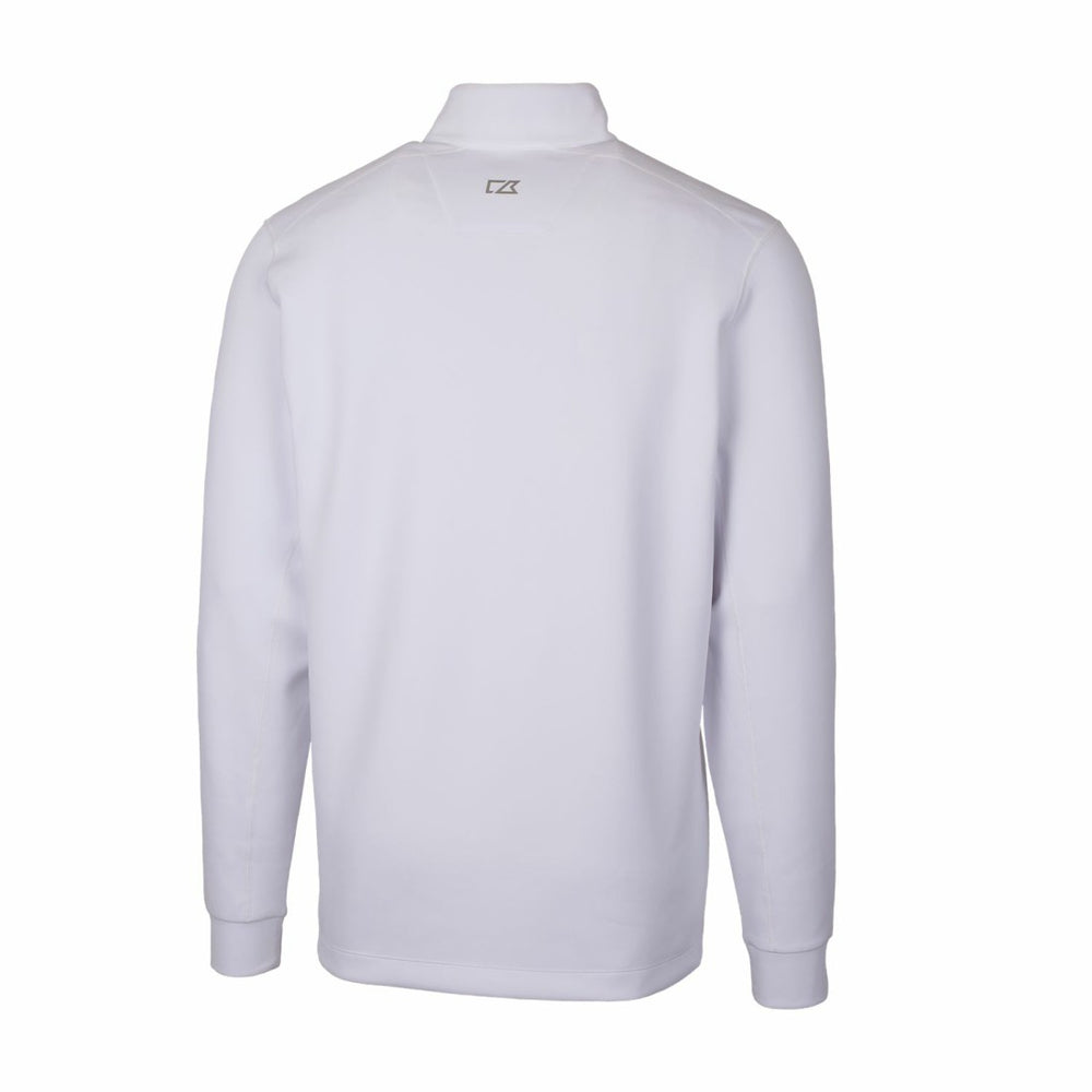 Detroit Lions  Cutter & Buck Throwback Logo Traverse Stretch Quarter-Zip Pullover Top