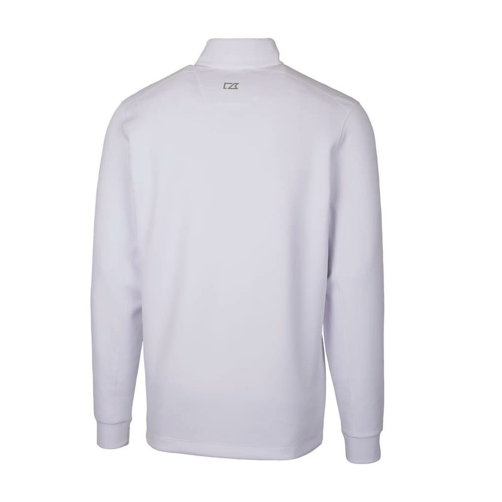 New England Patriots  Cutter & Buck Throwback Logo Traverse Stretch Quarter-Zip Pullover Top