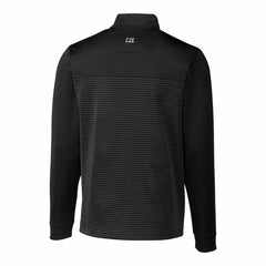 Detroit Lions  Cutter & Buck Throwback Logo Traverse Stripe Stretch Quarter-Zip Pullover Top