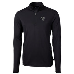 Atlanta Falcons  Cutter & Buck Throwback Logo Virtue Eco Pique Recycled Quarter-Zip Pullover Top