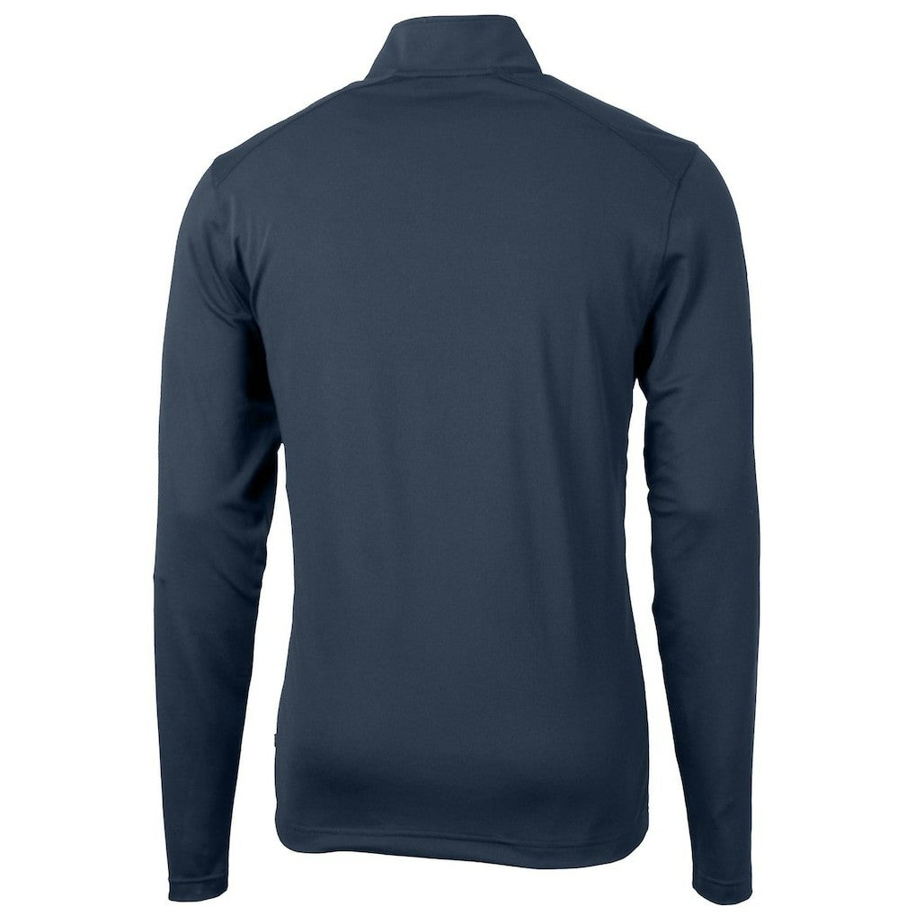 Chicago Bears  Cutter & Buck Throwback Logo Virtue Eco Pique Recycled Quarter-Zip Pullover Top