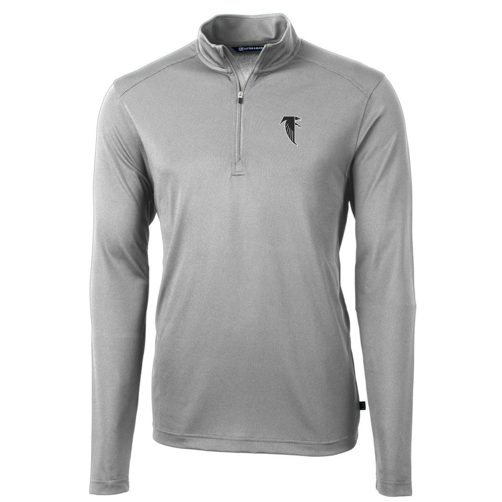 Atlanta Falcons  Cutter & Buck Throwback Logo Virtue Eco Pique Recycled Quarter-Zip Pullover Top