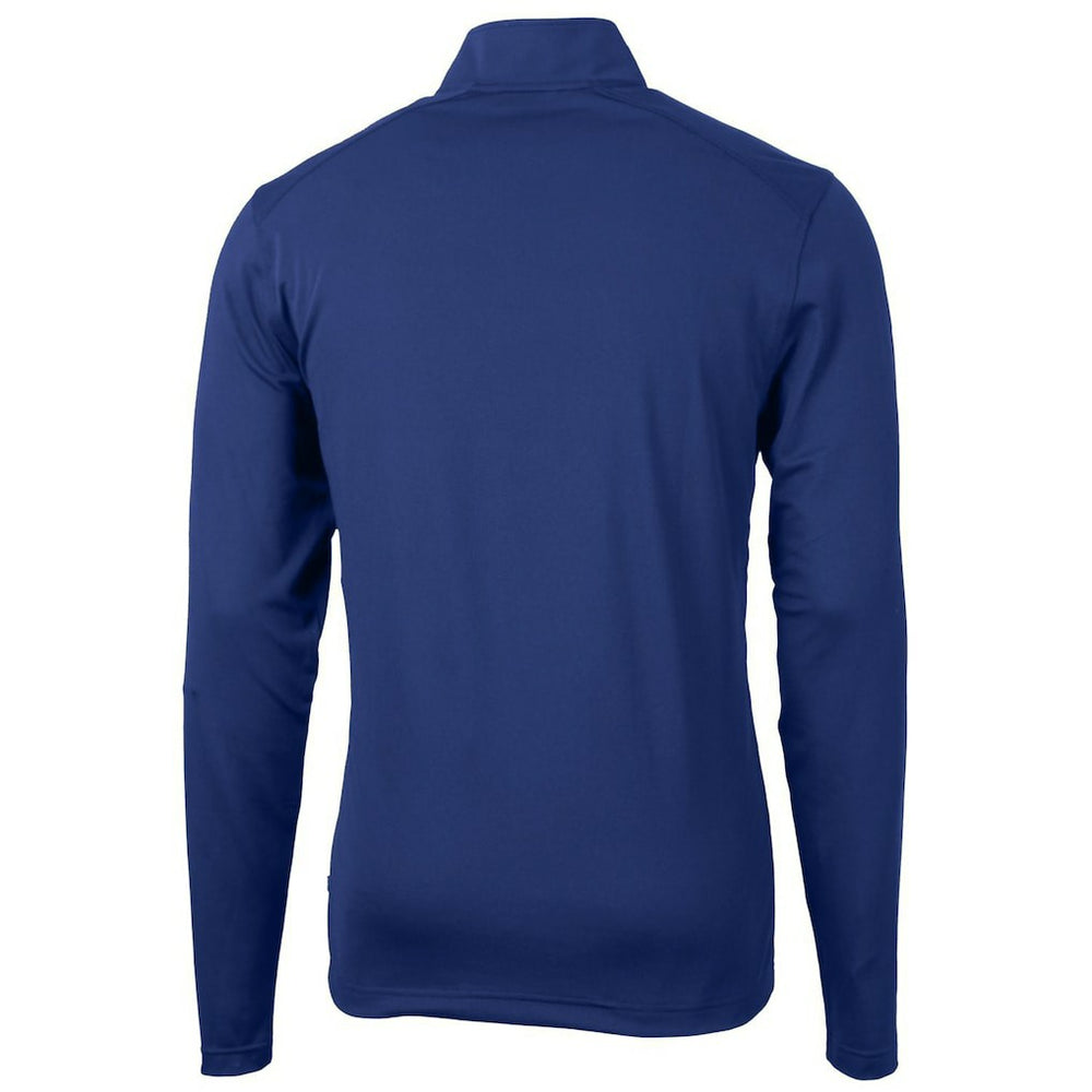 Indianapolis Colts  Cutter & Buck Throwback Logo Virtue Eco Pique Recycled Quarter-Zip Pullover Top