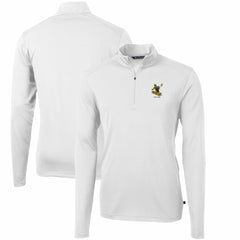 Pittsburgh Steelers  Cutter & Buck Throwback Logo Virtue Eco Pique Recycled Quarter-Zip Pullover Top