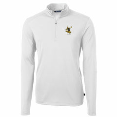 Pittsburgh Steelers  Cutter & Buck Throwback Logo Virtue Eco Pique Recycled Quarter-Zip Pullover Top