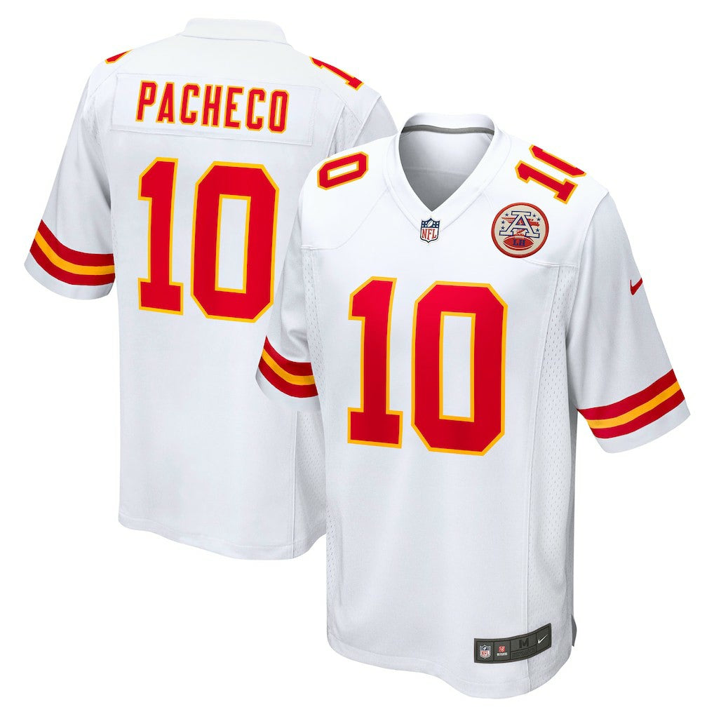 Kansas City Chiefs Nike Isiah Pacheco  Away Game Player Jersey