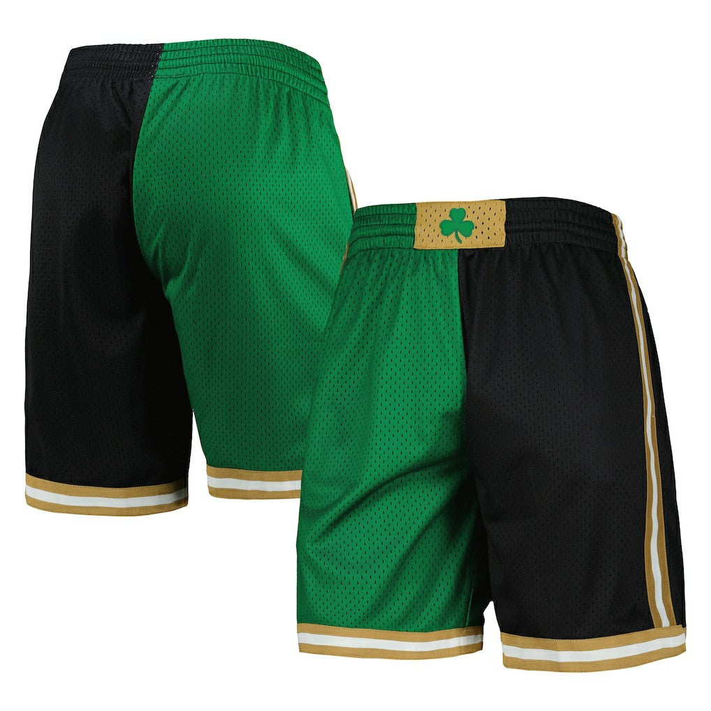 Boston Celtics Hardwood Classics 2007 Split Swingman Shorts For Sale