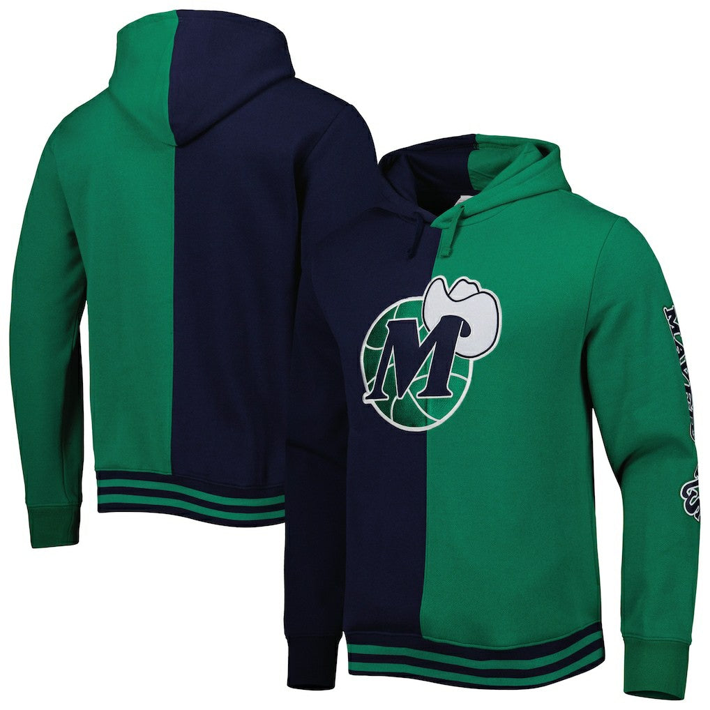Dallas Mavericks Hardwood Classics Split Pullover Hoodie sale Discount