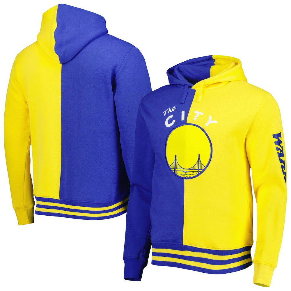 Golden State Warriors Hardwood Classics Split Pullover Hoodie sale On Sale