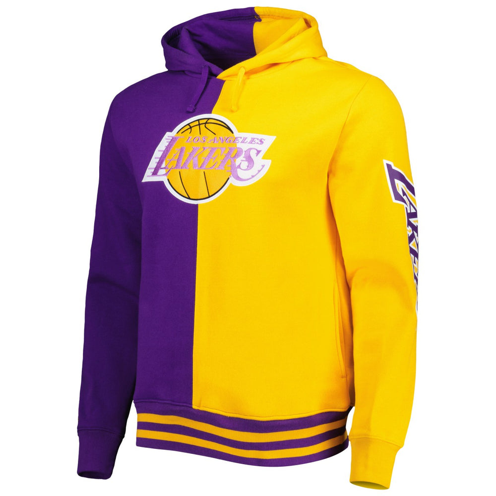 Los Angeles Lakers Hardwood Classics Split Pullover Hoodie Online