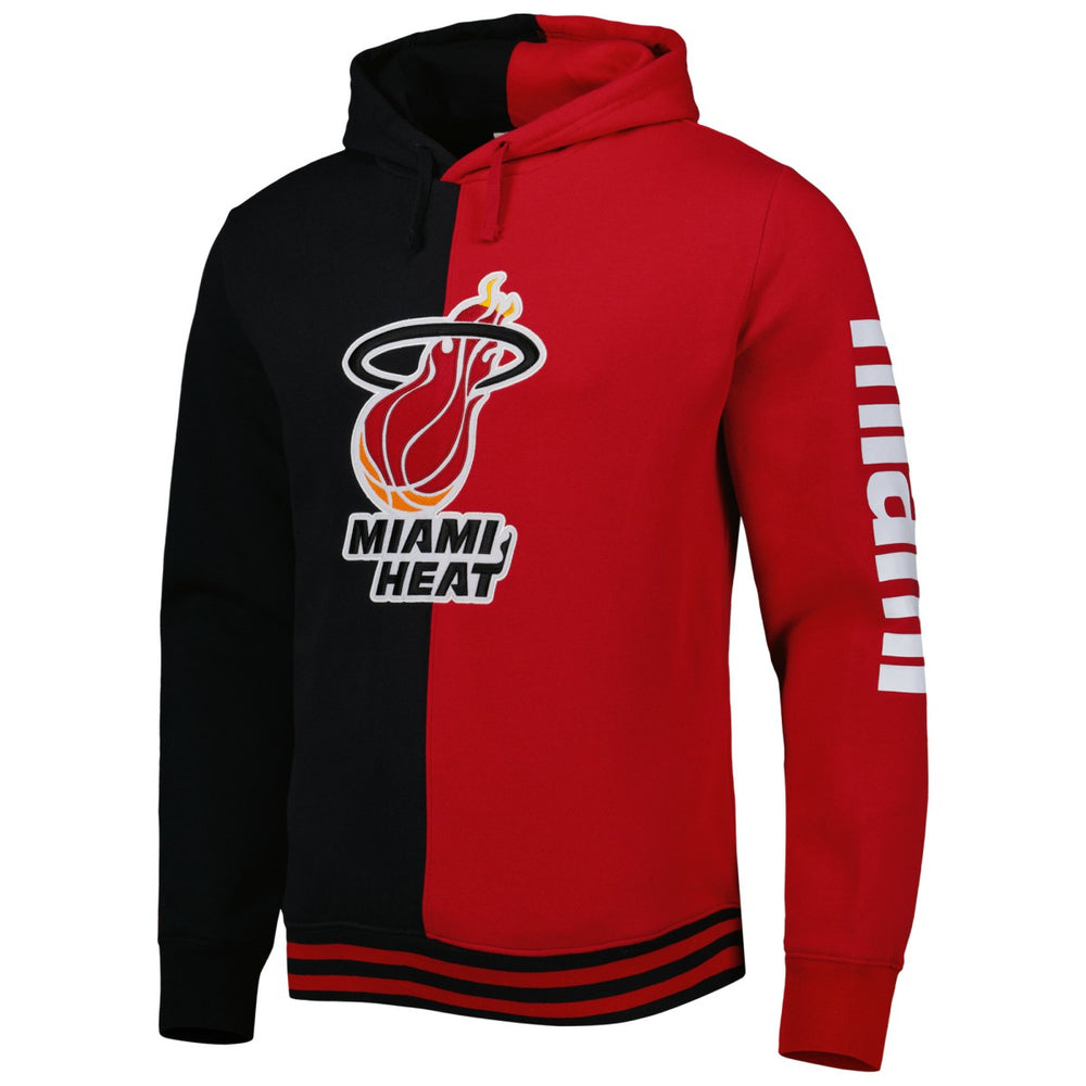 Miami Heat Hardwood Classics Split Pullover Hoodie On Sale