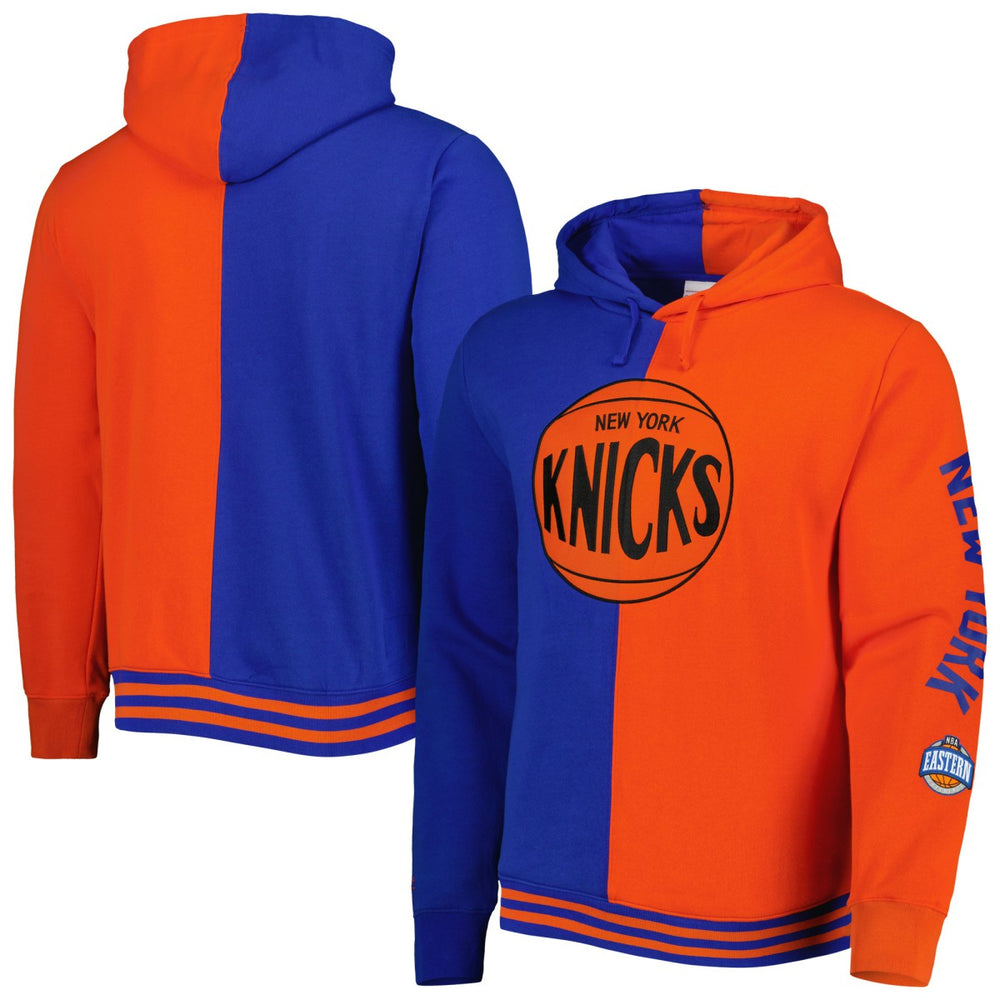 New York Knicks Hardwood Classics Split Pullover Hoodie New