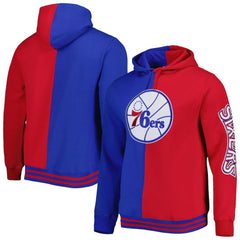 Philadelphia 76ers Hardwood Classics Split Pullover Hoodie On Sale
