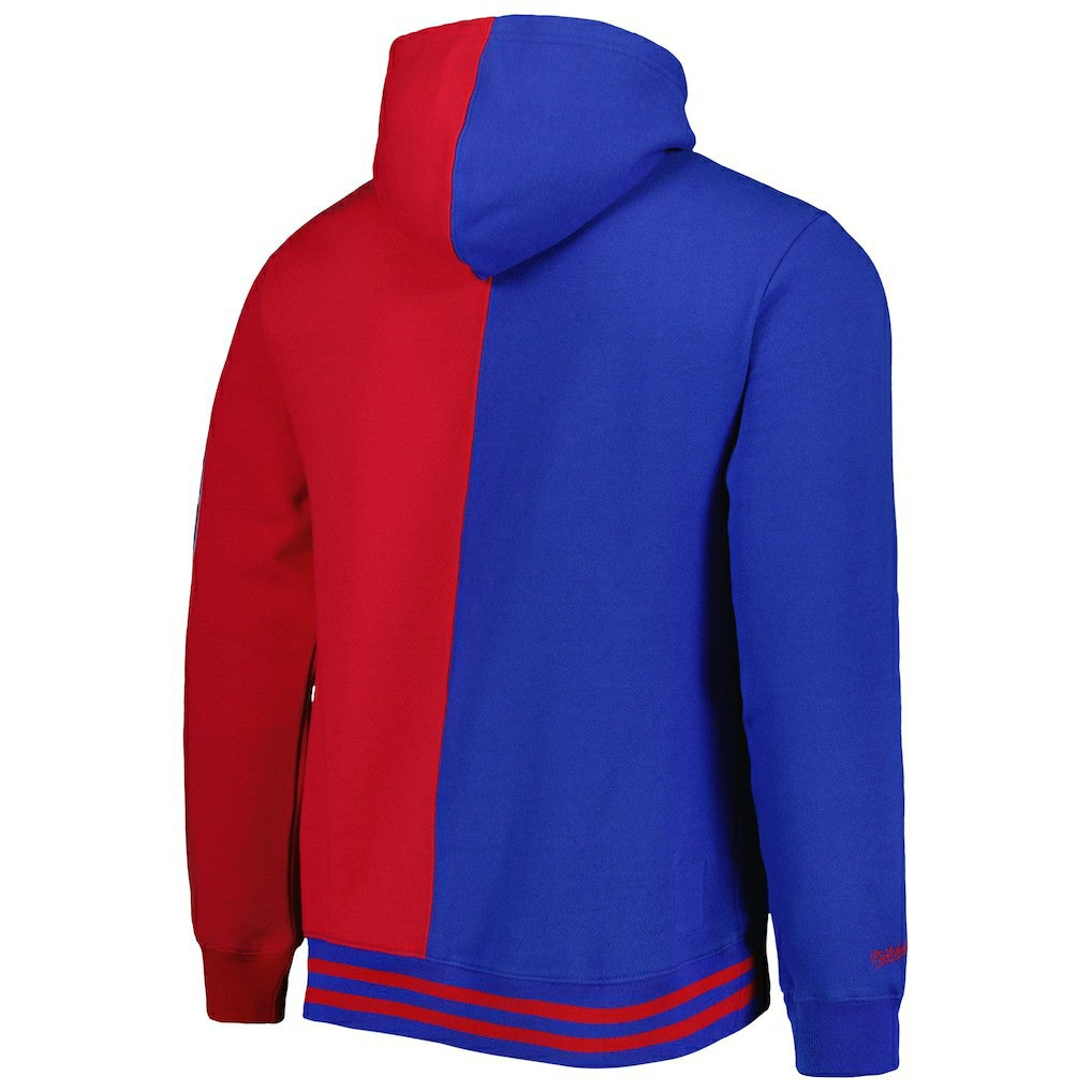 Philadelphia 76ers Hardwood Classics Split Pullover Hoodie On Sale