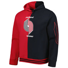 Portland Trail Blazers Hardwood Classics Split Pullover Hoodie New