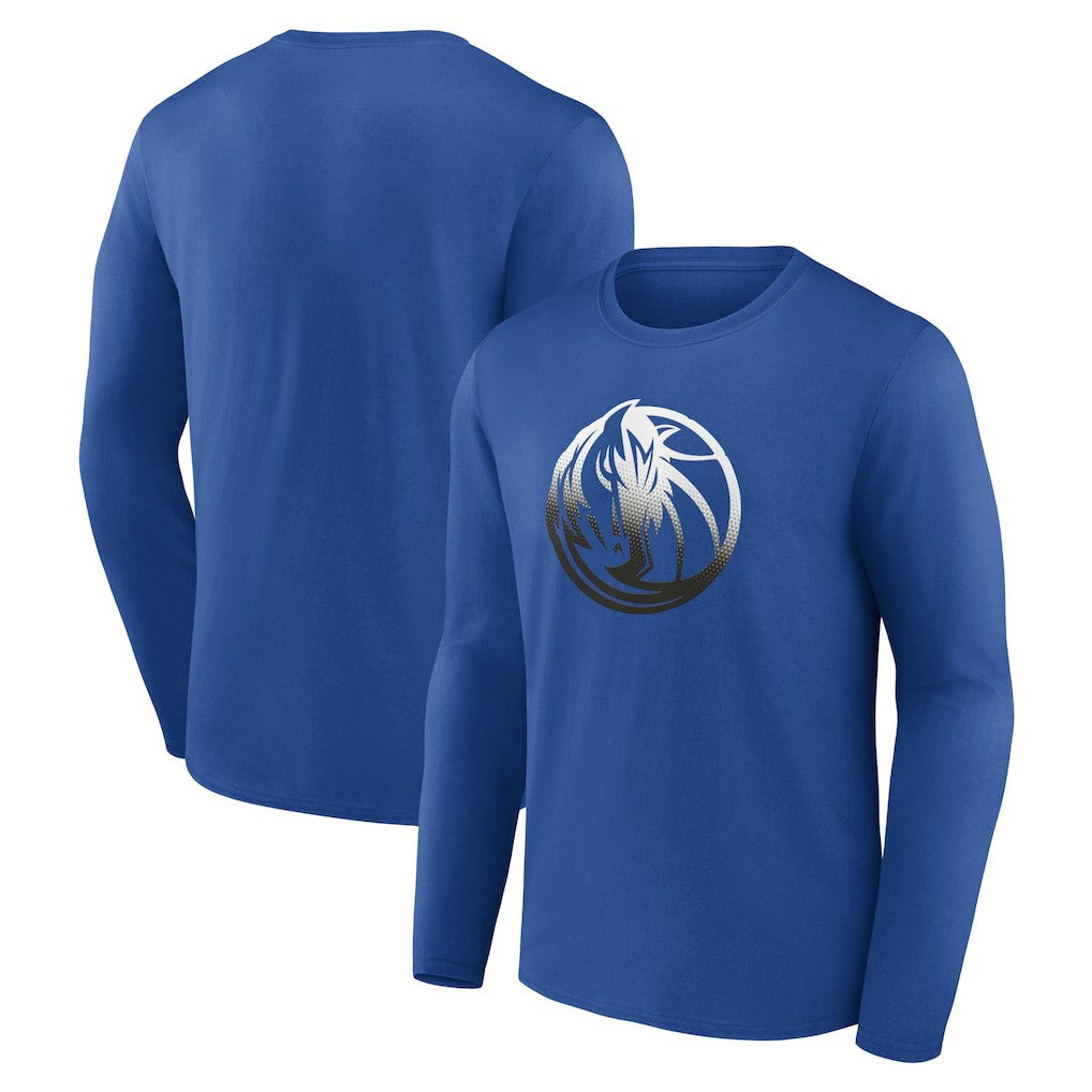 Dallas Mavericks Gradient Logo Long Sleeve T-Shirt sale For Sale