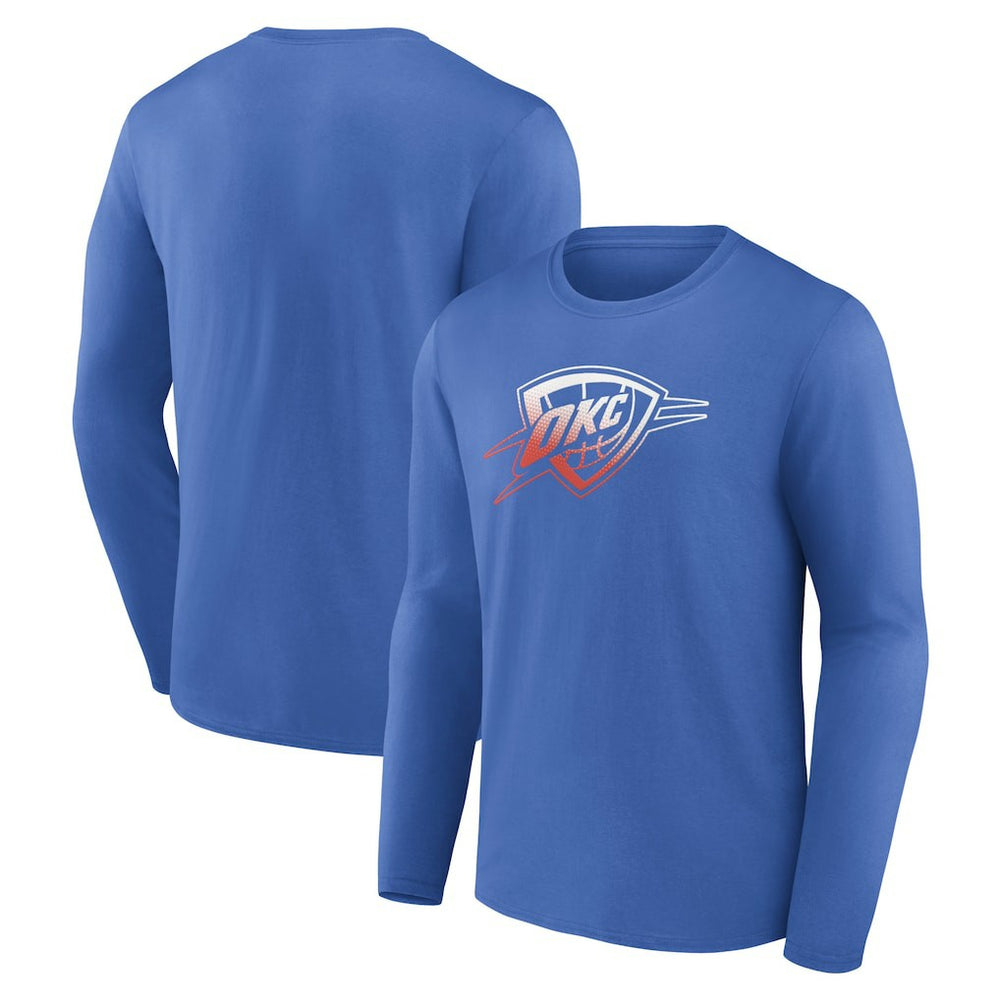 Oklahoma City Thunder Gradient Logo Long Sleeve T-Shirt Online