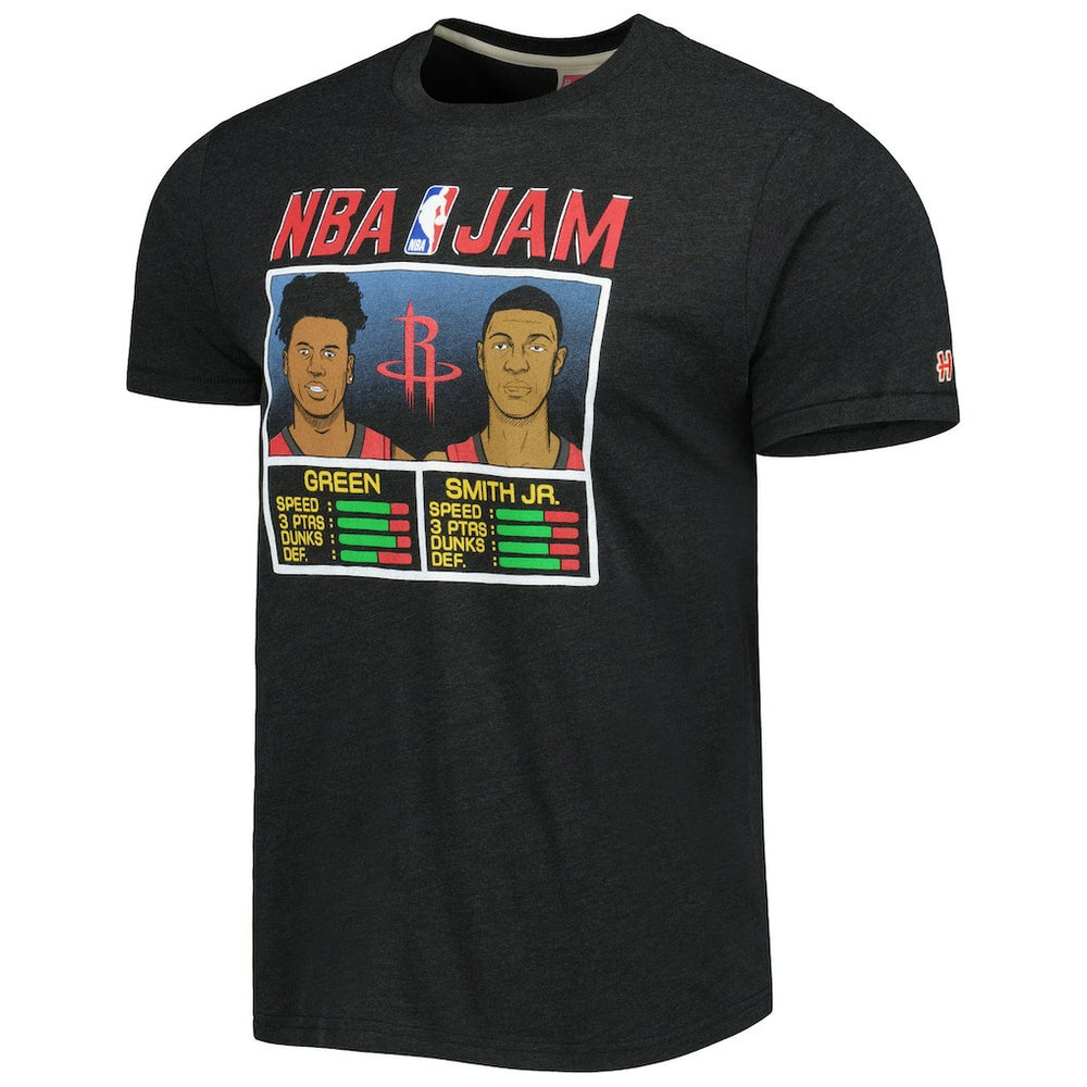 Jalen Green & Jabari Smith Jr. Houston Rockets Homage NBA Jam Tri-Blend T-Shirt New