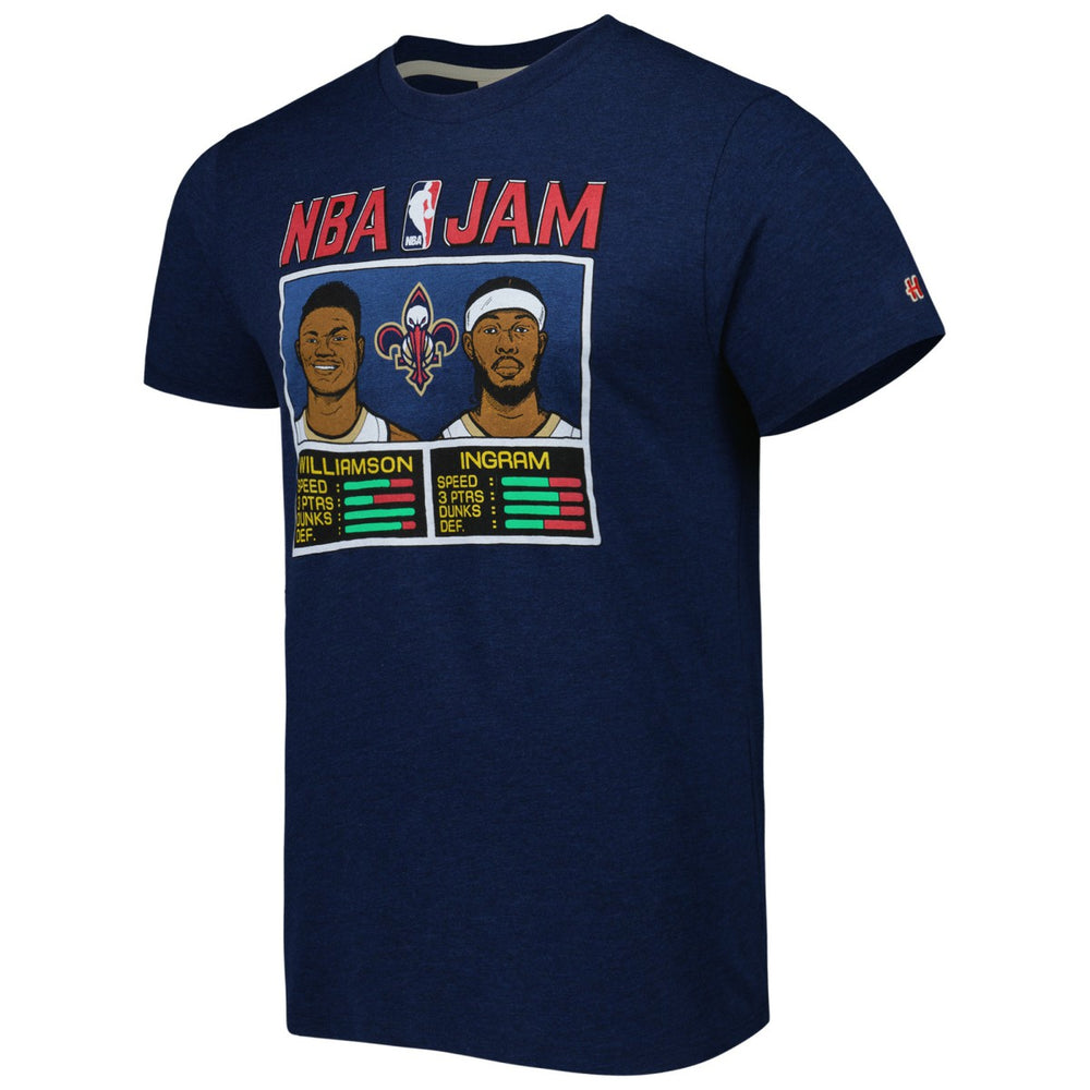 Zion Williamson & Brandon Ingram New Orleans Pelicans Homage NBA Jam Tri-Blend T-Shirt Online