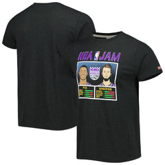 De'Aaron Fox & Domantas Sabonis Sacramento Kings Homage NBA Jam Tri-Blend T-Shirt On Sale