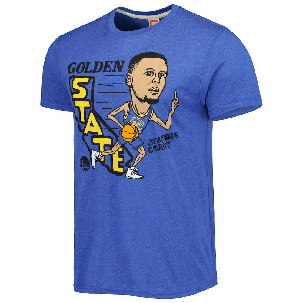 Stephen Curry Golden State Warriors Homage Caricature Tri-Blend T-Shirt sale On Sale