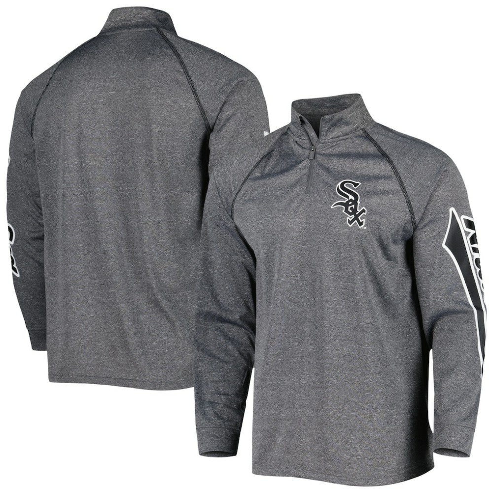 Chicago White Sox Stitches Wordmark Raglan Quarter-Zip Top | MLB US