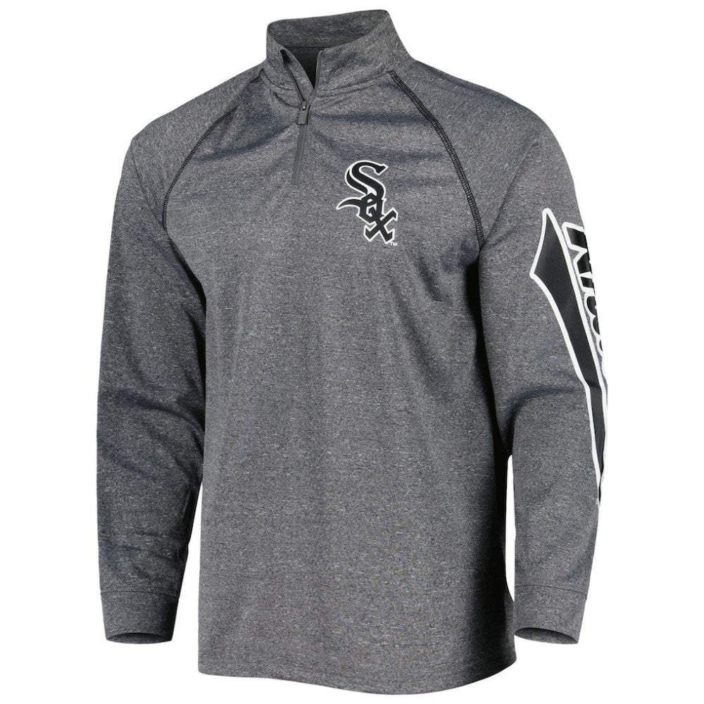 Chicago White Sox Stitches Wordmark Raglan Quarter-Zip Top | MLB US
