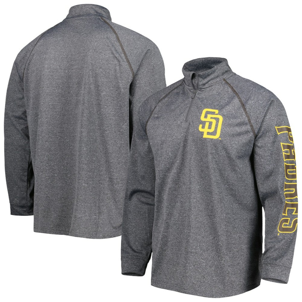 San Diego Padres Stitches Wordmark Raglan Quarter-Zip Top | MLB US