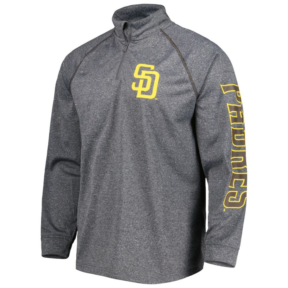San Diego Padres Stitches Wordmark Raglan Quarter-Zip Top | MLB US