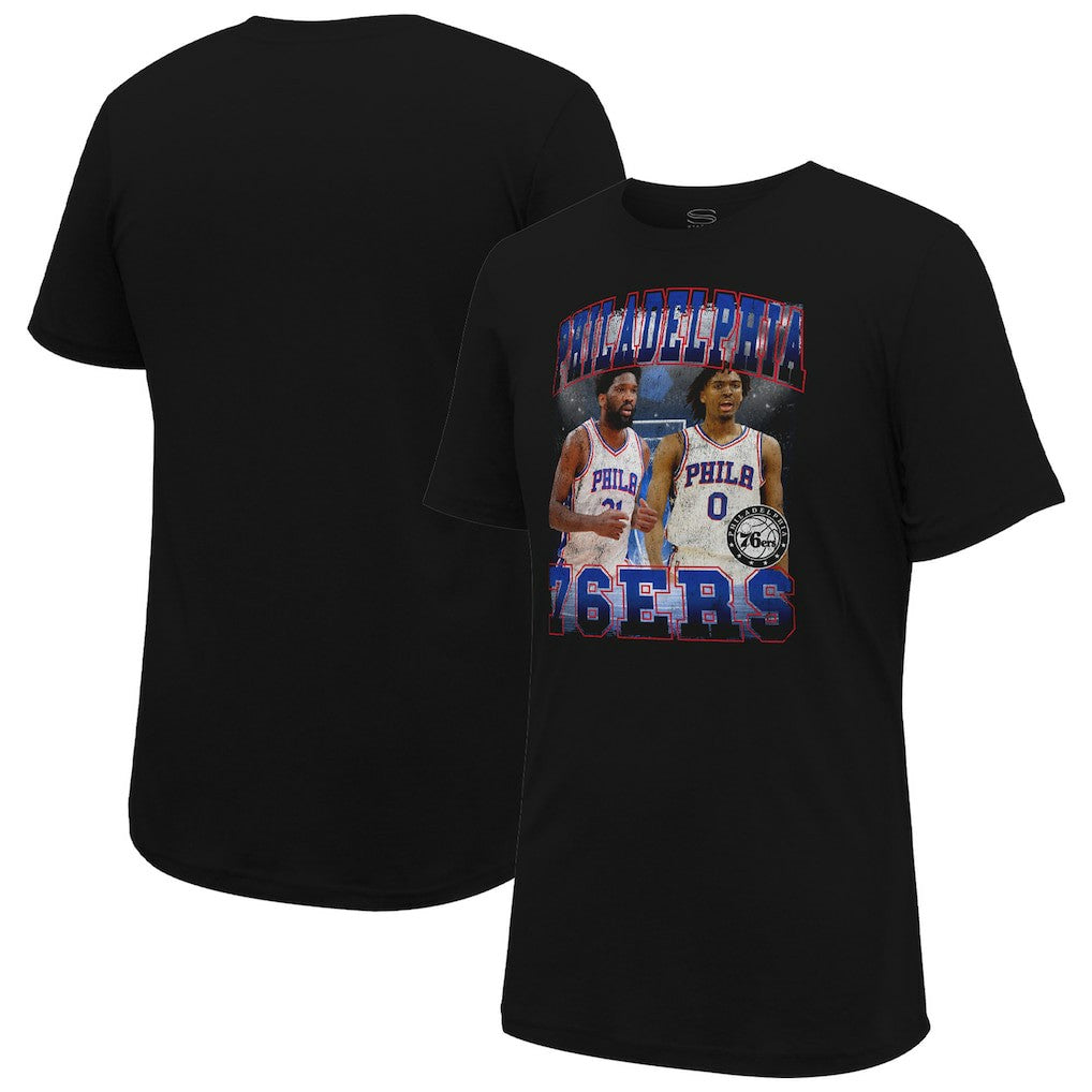 Joel Embiid & Tyrese Maxey Philadelphia 76ers Stadium Essentials Unisex Player Duo T-Shirt Online
