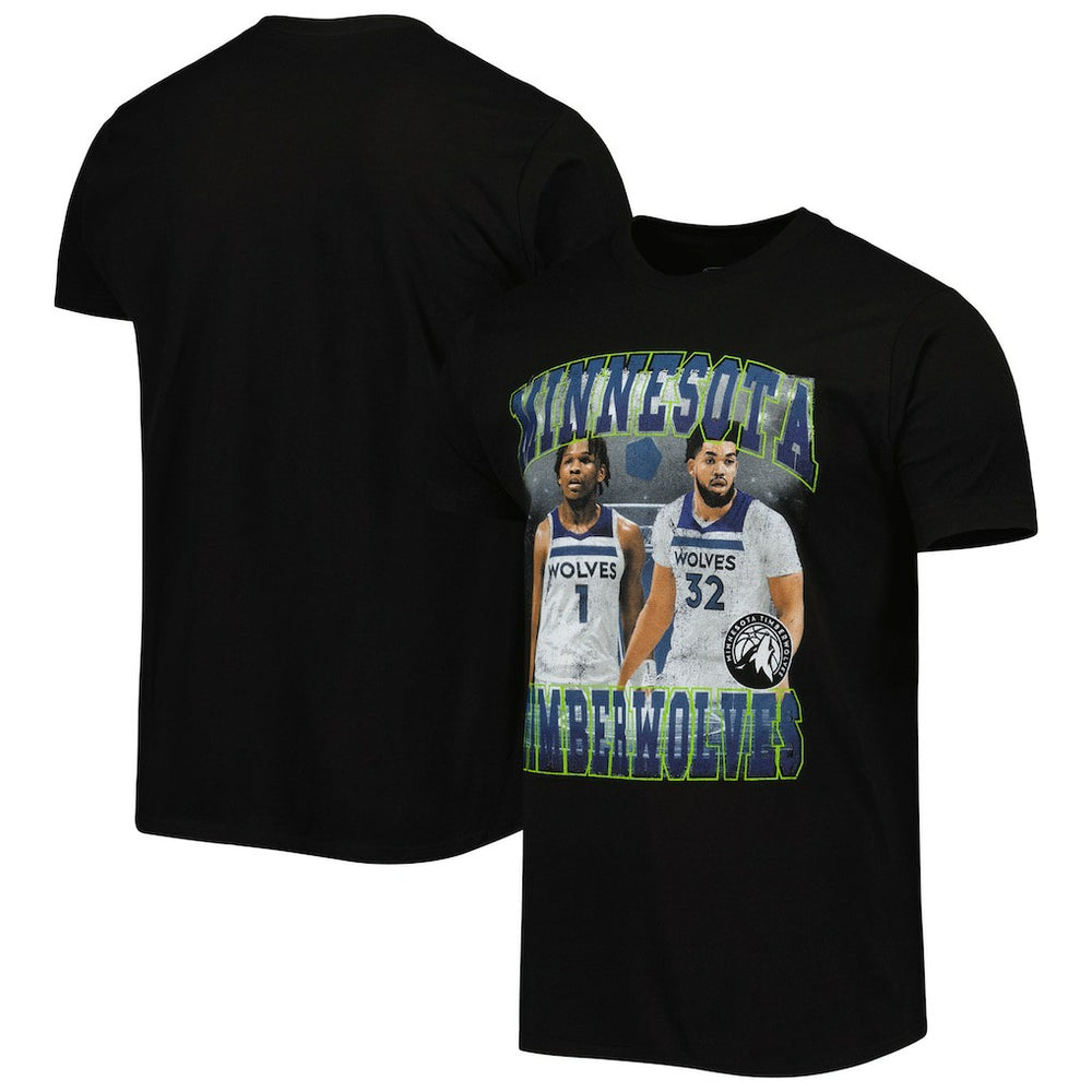 Anthony Edwards & Karl-Anthony Towns Minnesota Timberwolves Stadium Essentials Unisex Player Duo T-Shirt On Sale