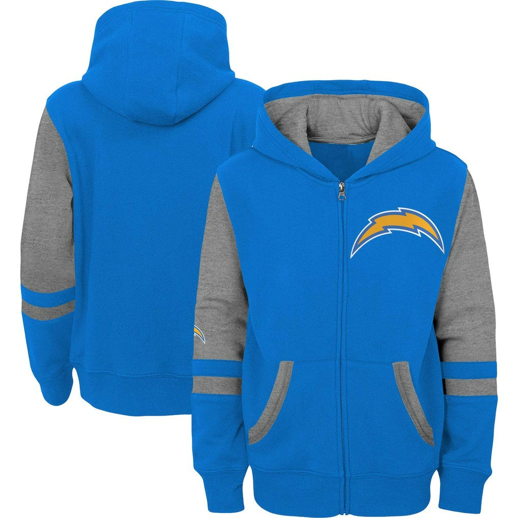 Los Angeles Chargers  Preschool Stadium Color Block Full-Zip Hoodie