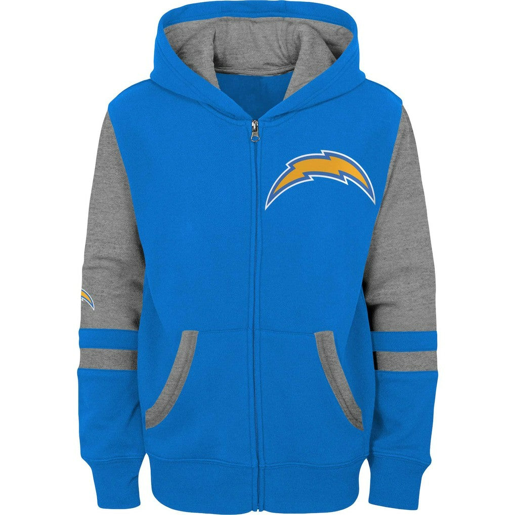 Los Angeles Chargers  Preschool Stadium Color Block Full-Zip Hoodie