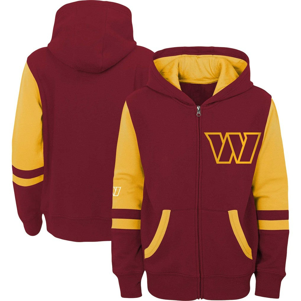 Washington Commanders  Preschool Stadium Color Block Full-Zip Hoodie