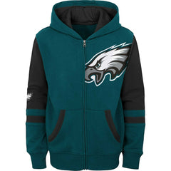 Philadelphia Eagles  Preschool Stadium Color Block Full-Zip Hoodie