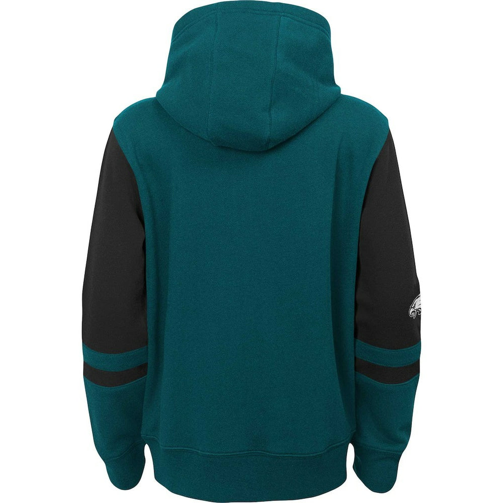 Philadelphia Eagles  Preschool Stadium Color Block Full-Zip Hoodie