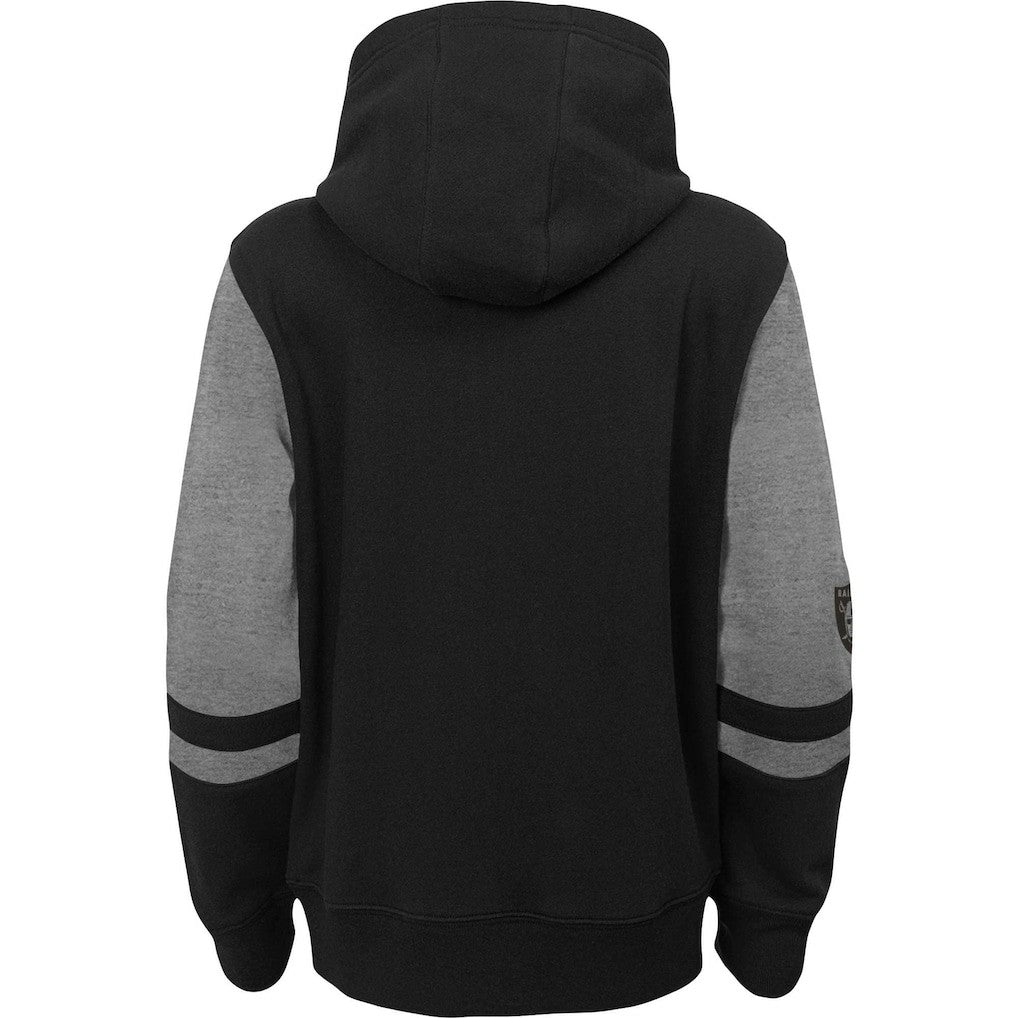 Las Vegas Raiders  Preschool Stadium Color Block Full-Zip Hoodie