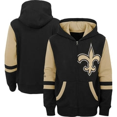 New Orleans Saints  Preschool Stadium Color Block Full-Zip Hoodie