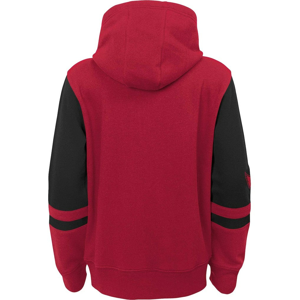 Arizona Cardinals  Youth Colorblock Full-Zip Hoodie