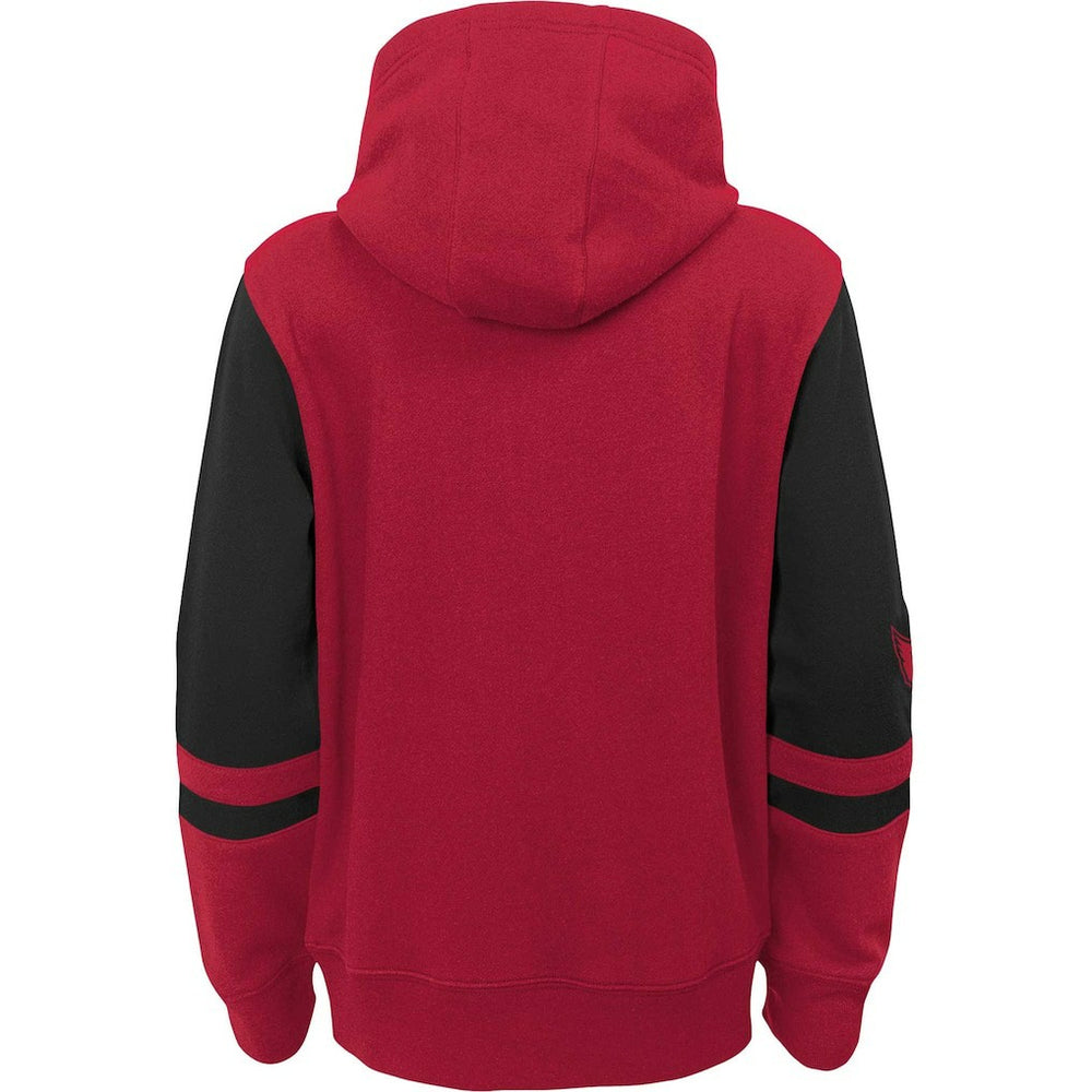 Arizona Cardinals  Youth Colorblock Full-Zip Hoodie