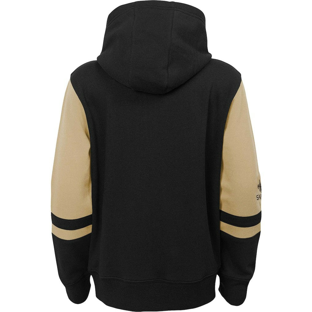 New Orleans Saints  Youth Colorblock Full-Zip Hoodie