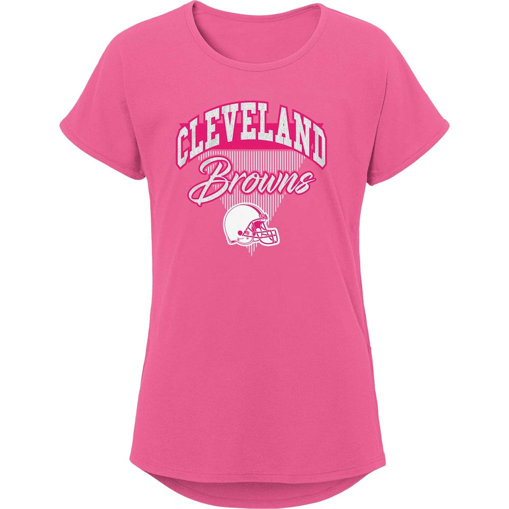 Cleveland Browns  Girls Youth Playtime Dolman T-Shirt